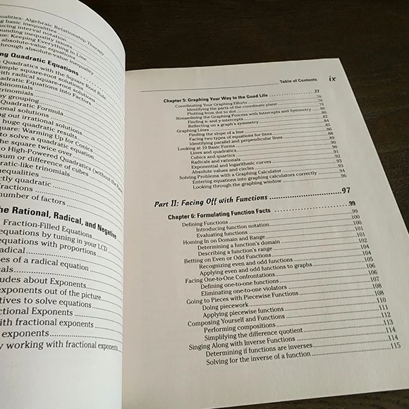 Algebra II For Dummies Book - Picture 15 of 16